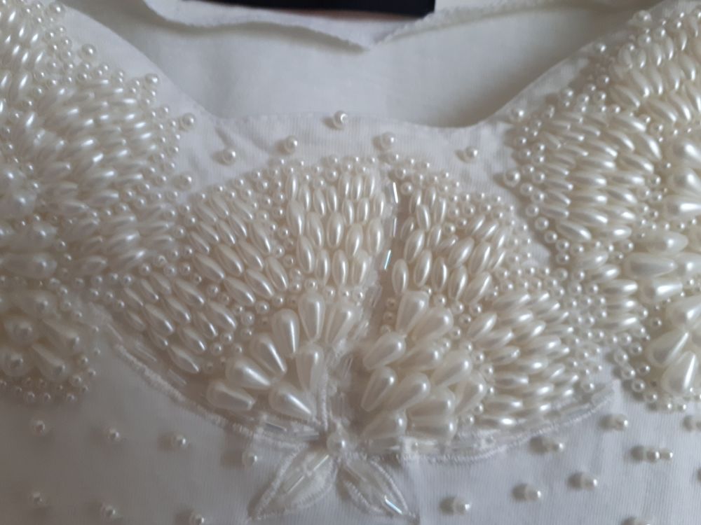 T shirt blanc avec perles VANGO - 40/42 Vêtements