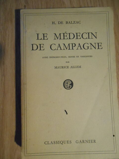 LE MÉDECIN DE CAMPAGNE de H. De  BALZAC  (1950) Pessac (33)