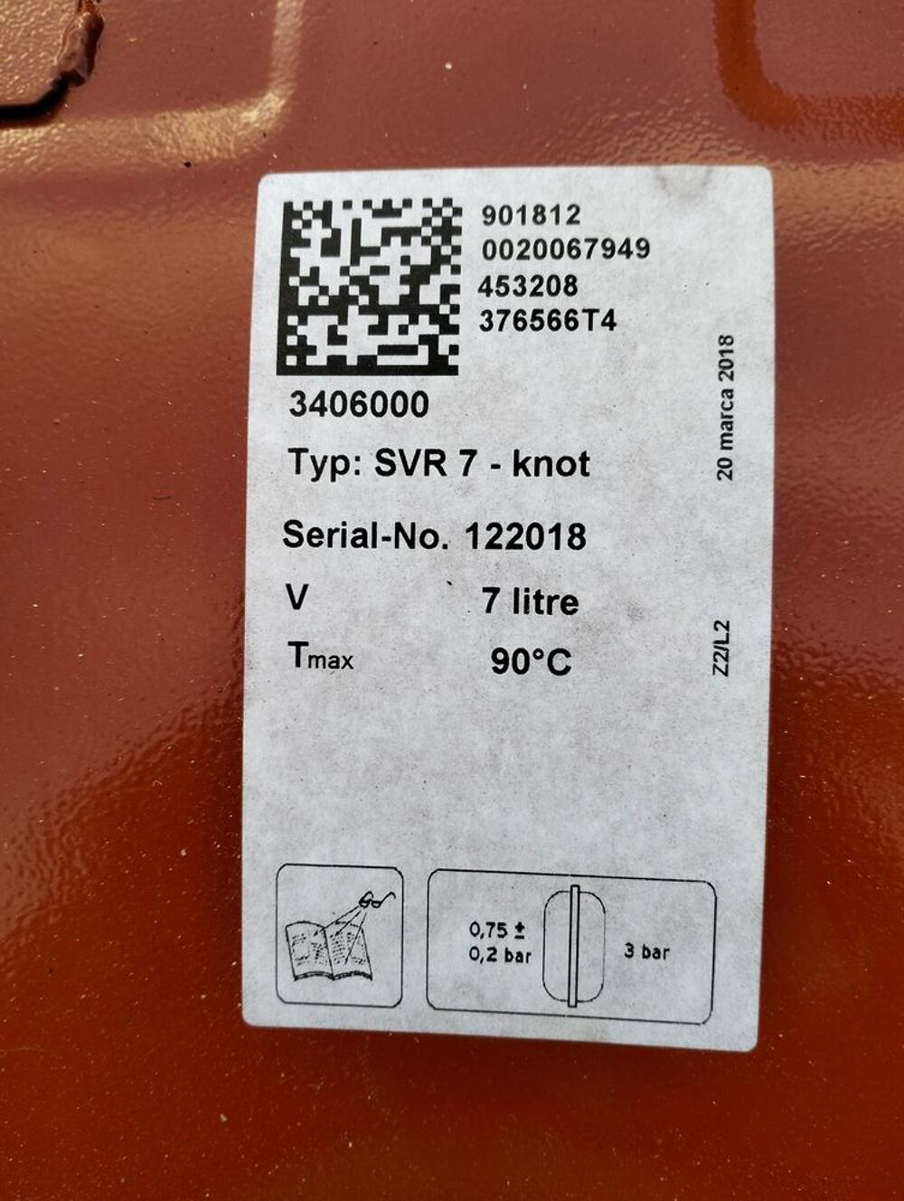 Vase d'expansion 7L saunier duval chaudiere Bricolage