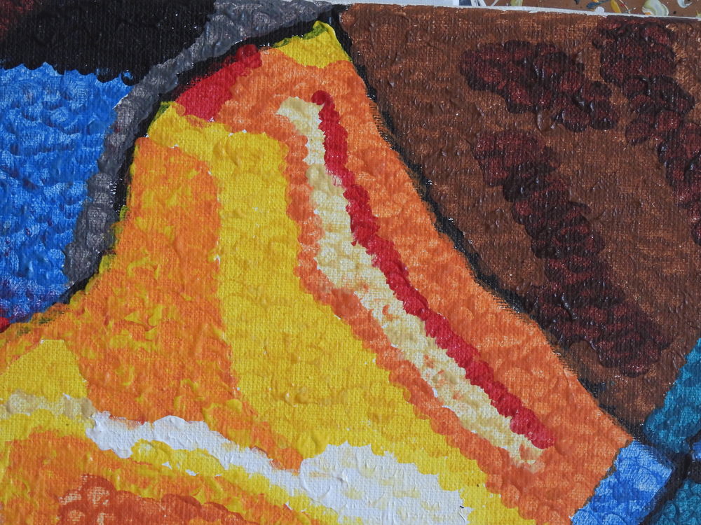 Tableau acrylique sur toile - L'entr&eacute;e du chapiteau Décoration