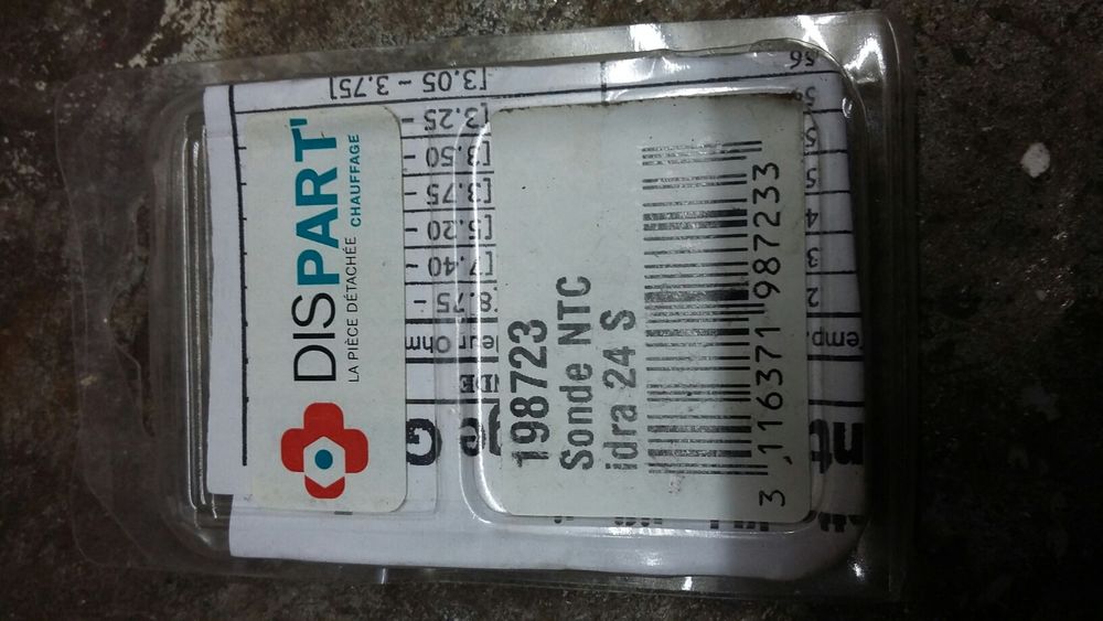 sonde de d&eacute;part chaudi&egrave;re De Dietrich Bricolage