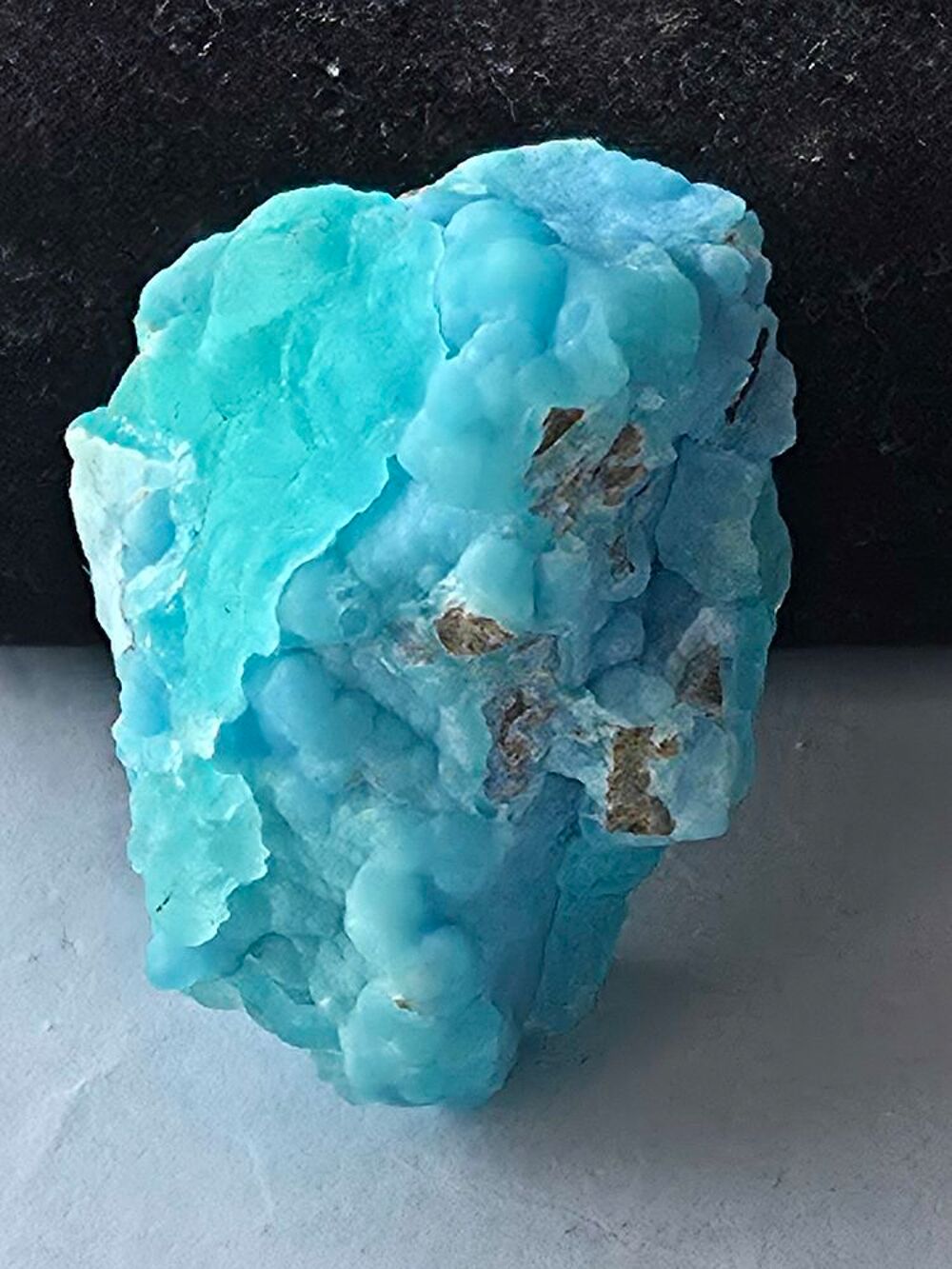 Min&eacute;ral Rare : H&eacute;mimorphite Bleu Turquoise du Katanga RDC 