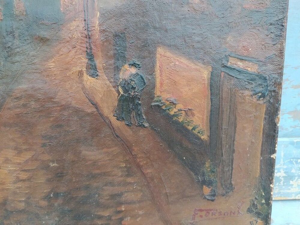 Tableau Rue des Saussaies Paris Peinture de Fran&ccedil;ois Orsoni 