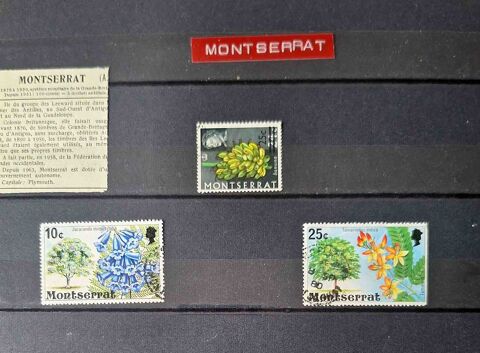 S�rie de timbres de collection de Montserrat 10 Gap (05)