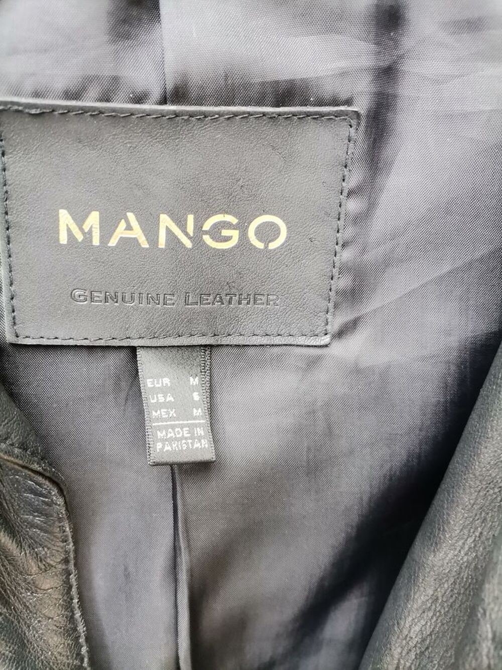 Blouson cuir MENGO Vtements