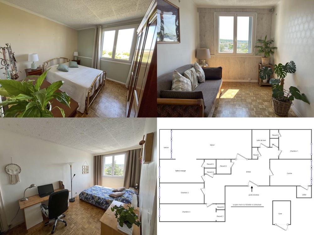 Vente Appartement Grand appartement 5 pièces de 86 m², lumineux, traversant Les clayes-sous-bois