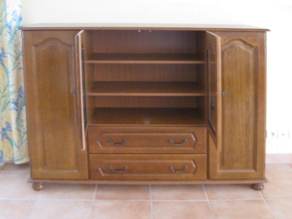 Buffet Ch&ecirc;ne Massif 4 Portes 2 Tiroirs Meubles