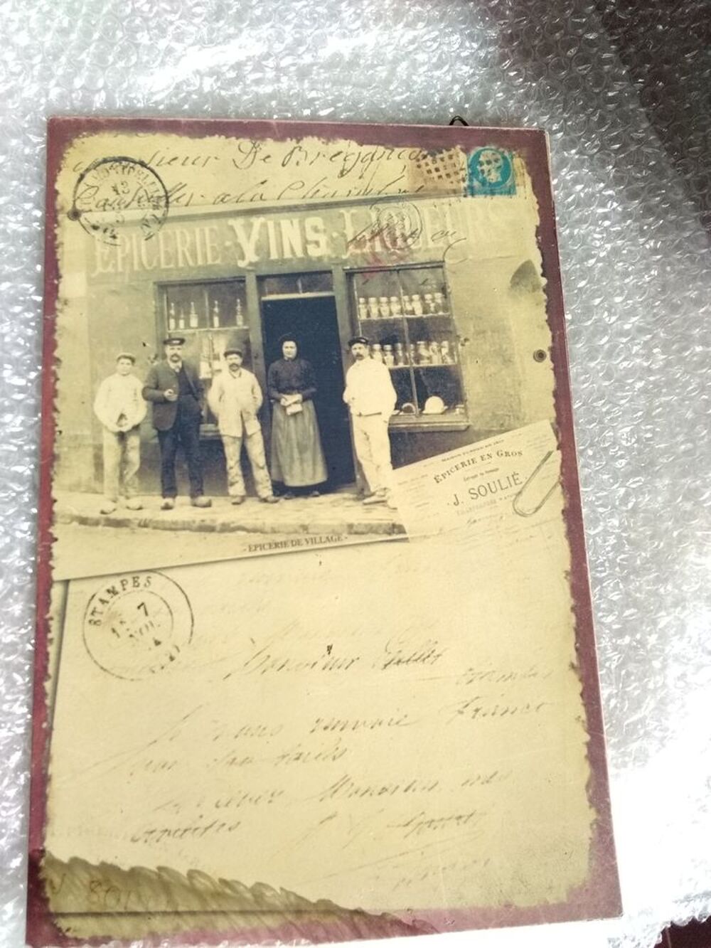 plaque de publicit&eacute; en fer Décoration