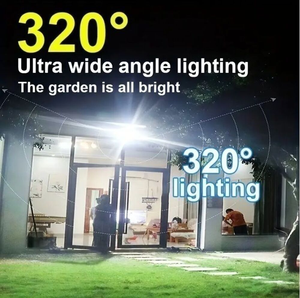 Lampadaire Solaire Ext&eacute;rieur &agrave; D&eacute;tecteur de Mouvement Jardin
