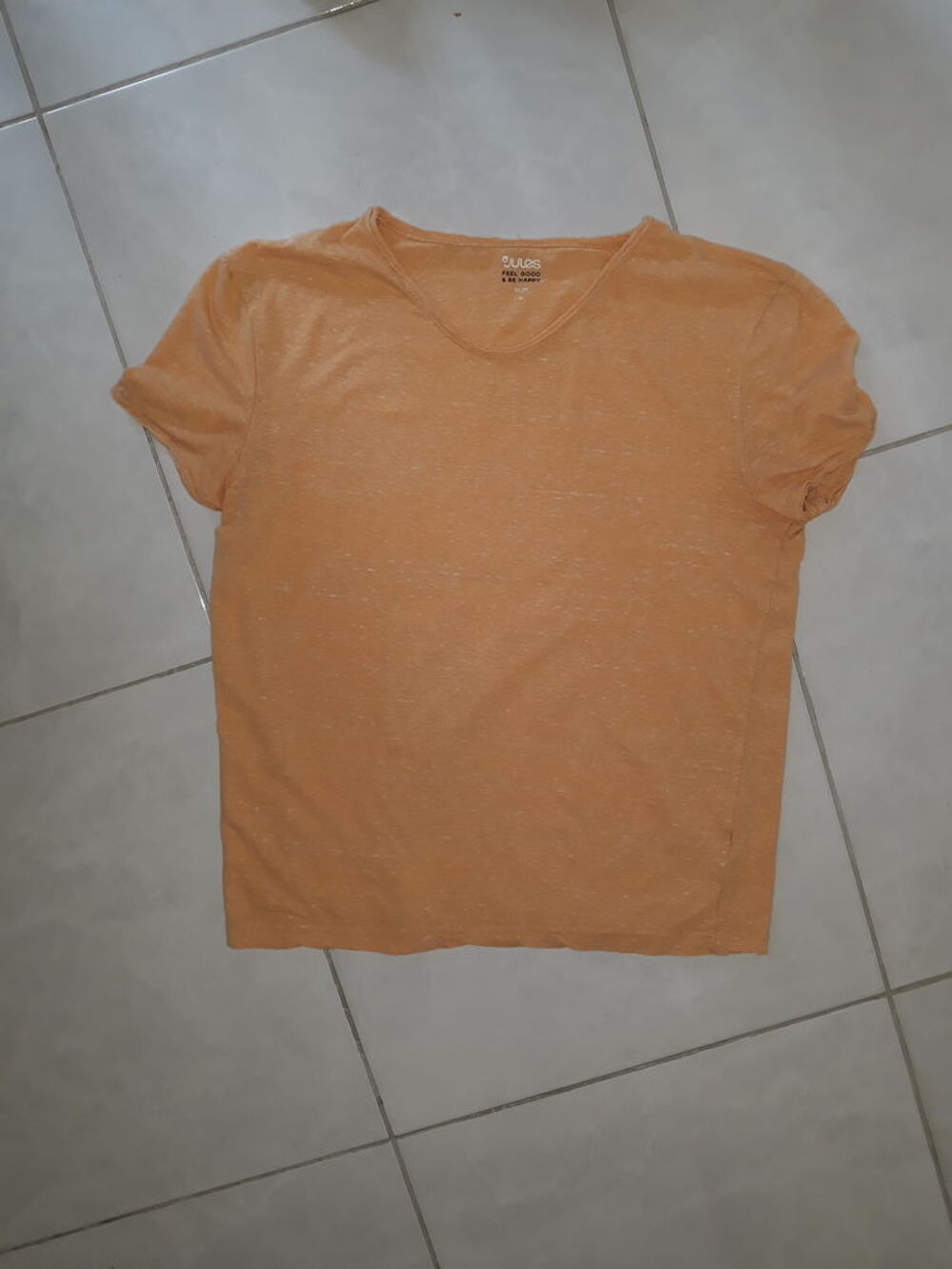 tee shirt orange Vêtements