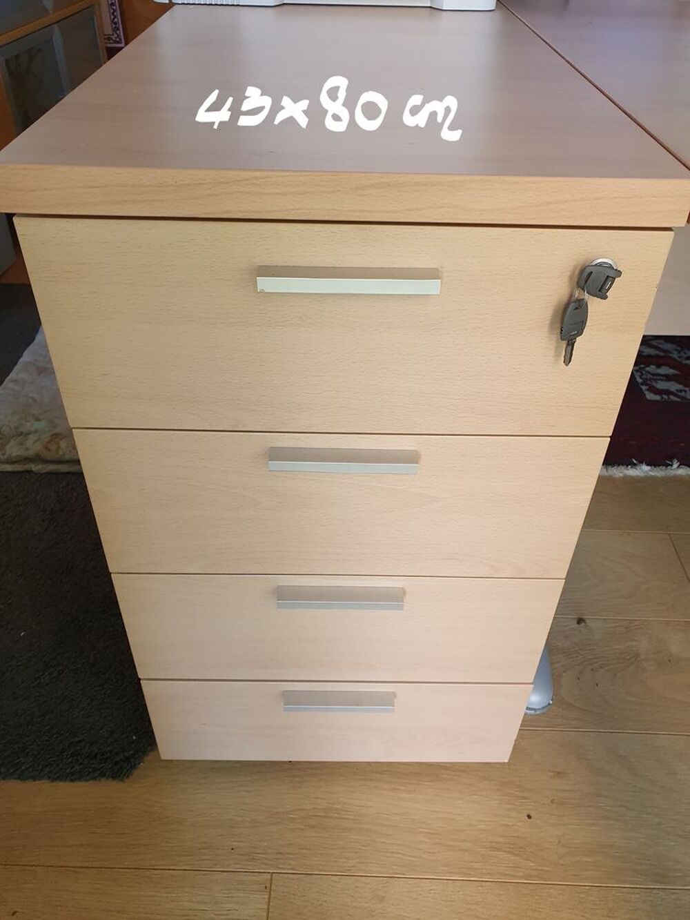Lot bureau + caisson + fauteuil Meubles