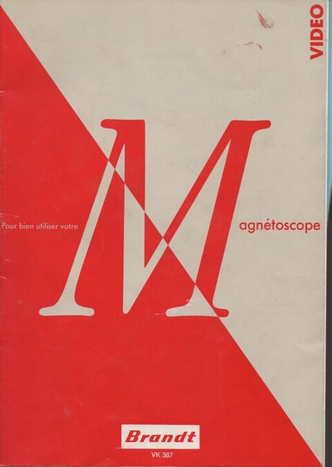 Notice Magnetoscope BRANDT VK 387 3 Montauban (82)