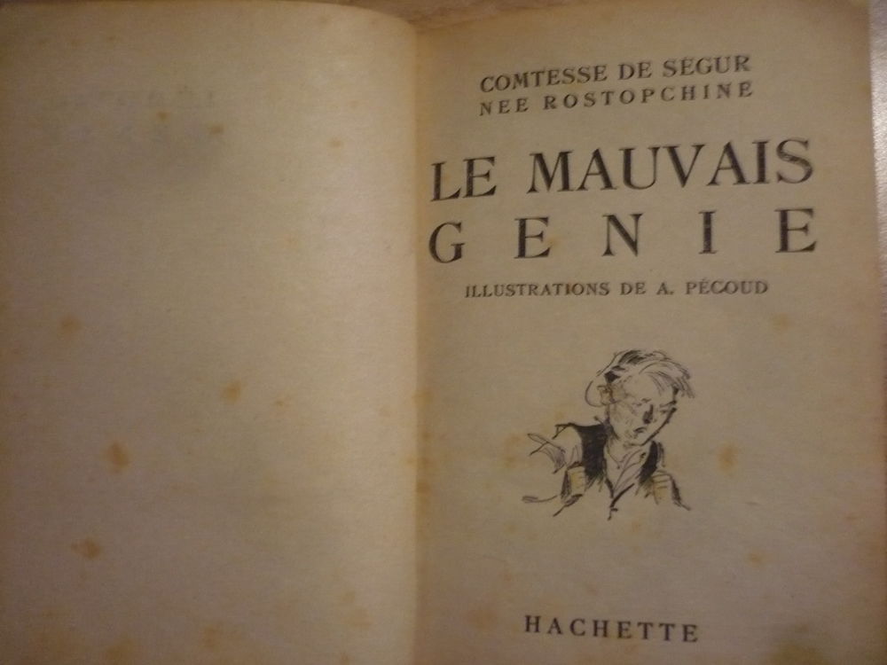 LE MAUVAIS G&Eacute;NIE par la Comtesse De S&Eacute;GUR Livres et BD