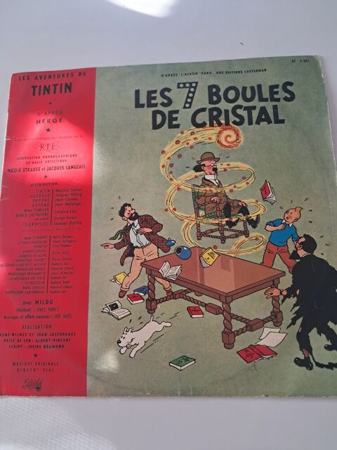  Les 7 boules de cristal  Les aventures de Tintin vinyle 40 Cournonterral (34)