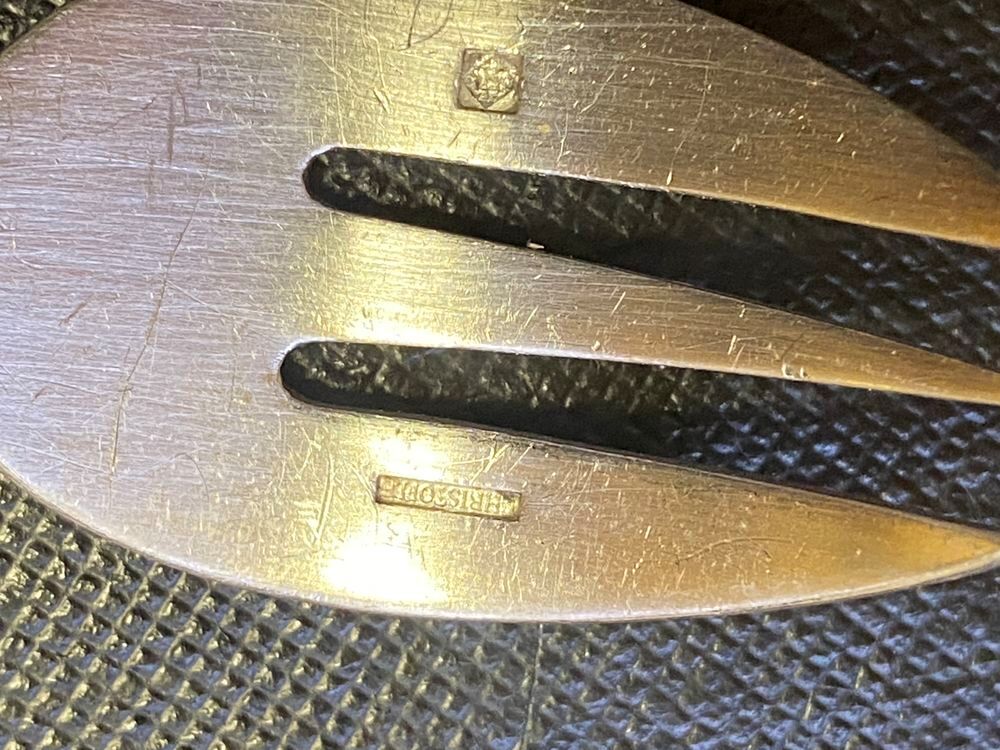 Coffret de fourchettes &agrave; huitres CHRISTOFLE Napol&eacute;on III Cuisine