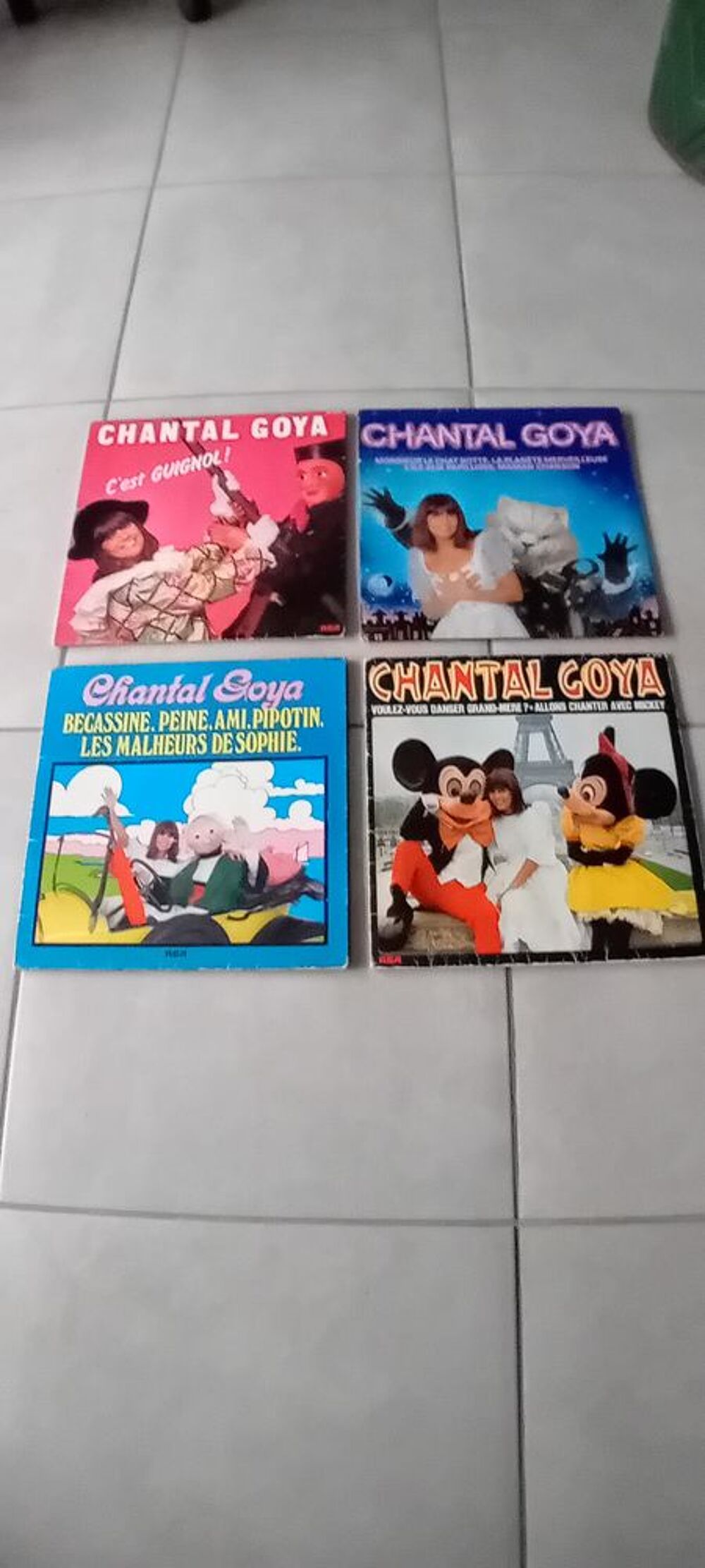 Lot de 4 disques 33 tours Chantal Goya CD et vinyles