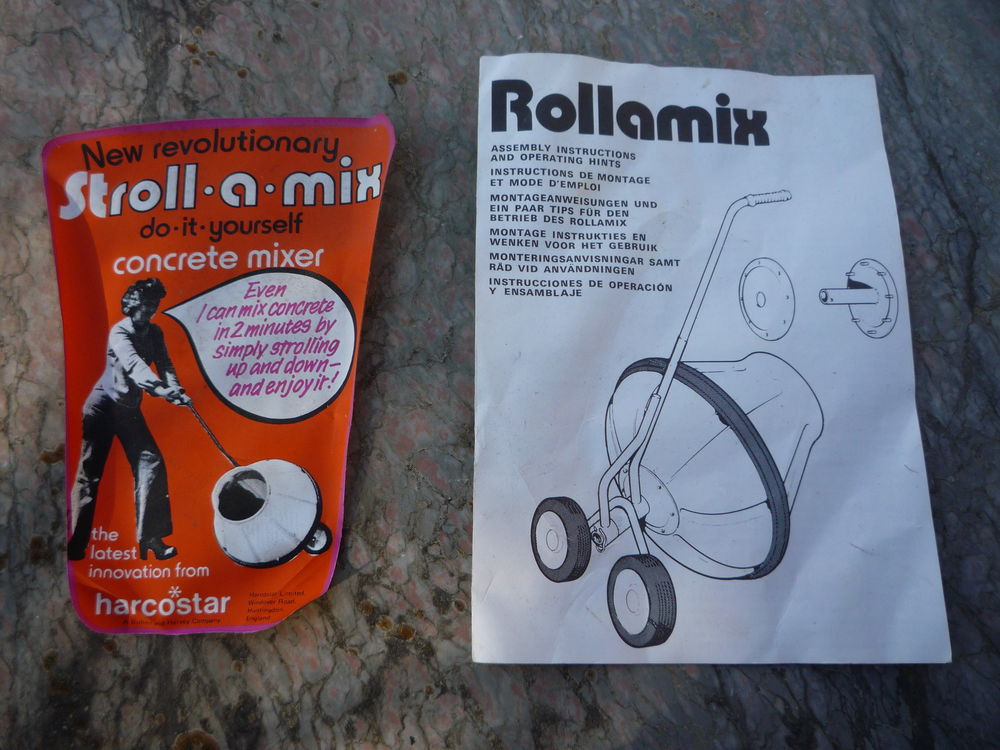 Rollamix / b&eacute;tonni&egrave;re manuelle (G) Bricolage