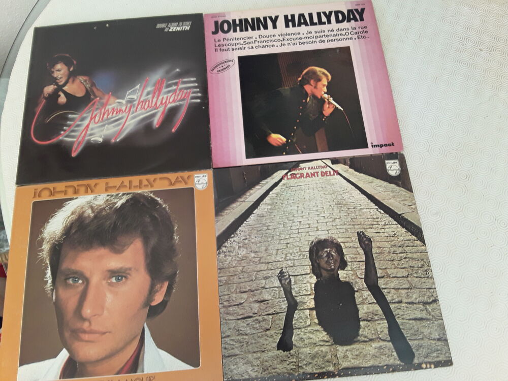 16 vinyles j.Hallyday CD et vinyles