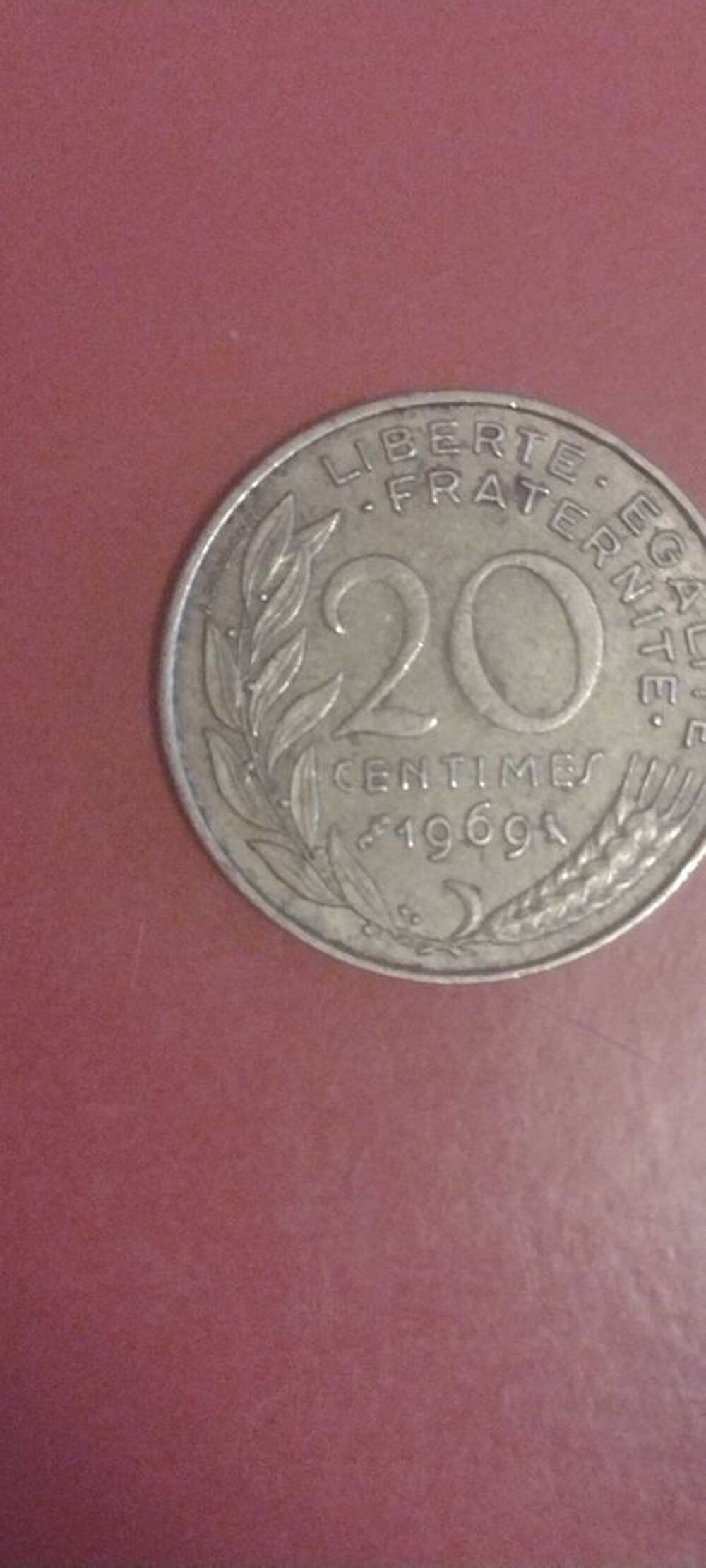 pi&egrave;ces de collection France 20 CT 1969 