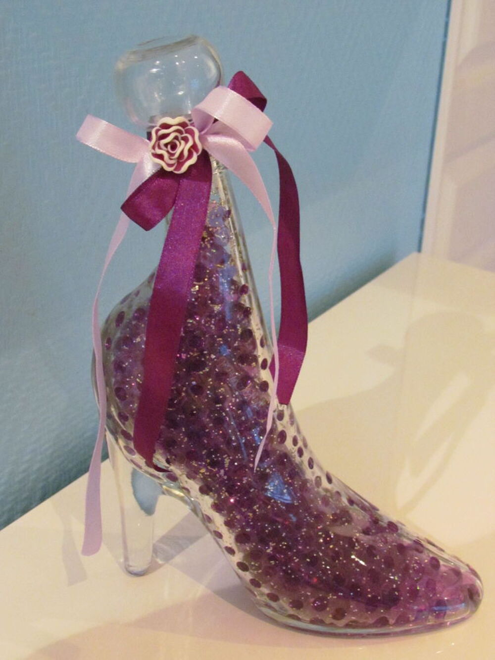 Chaussure en verre de d&eacute;coration Décoration
