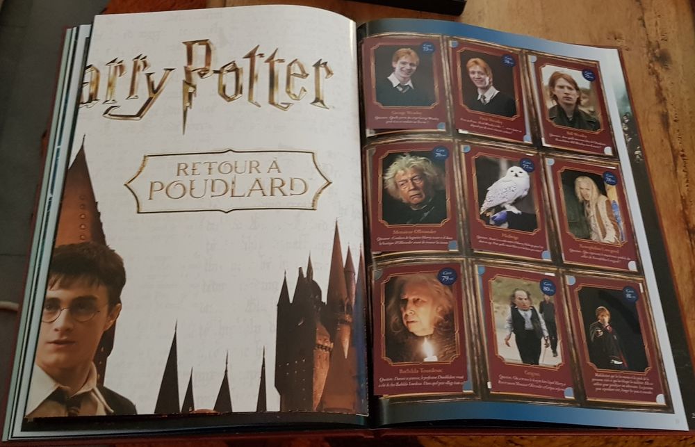 Album de jeu Harry Potter Auchan 2021 Complet 