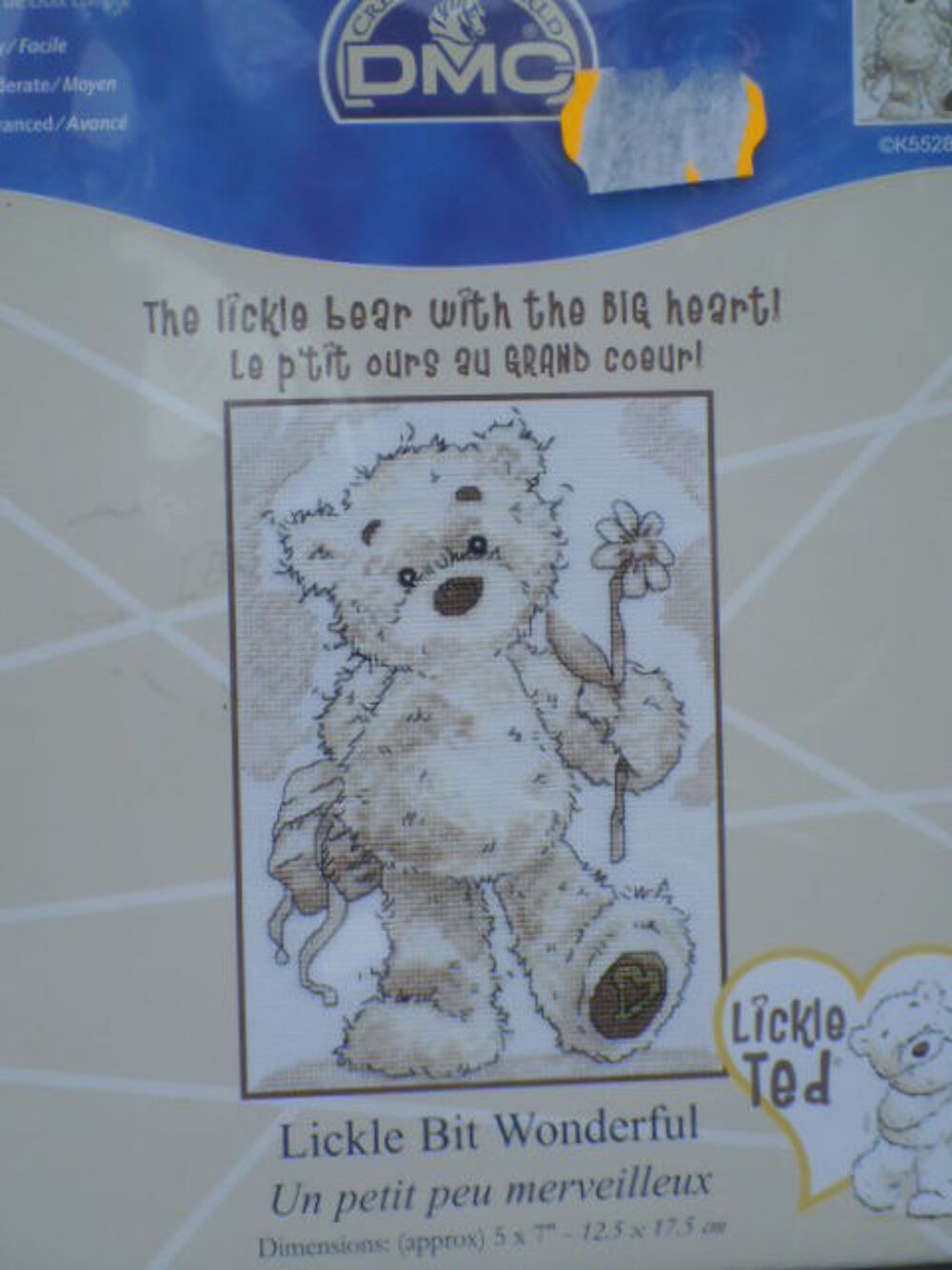 Broderie DMC LICKLE TED Décoration