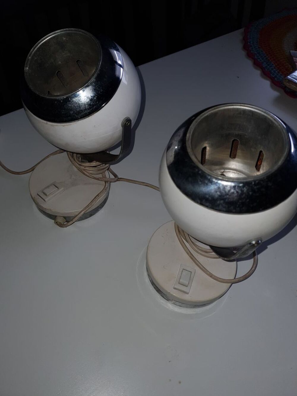 Lampes eyball ann&eacute;e 70 Décoration