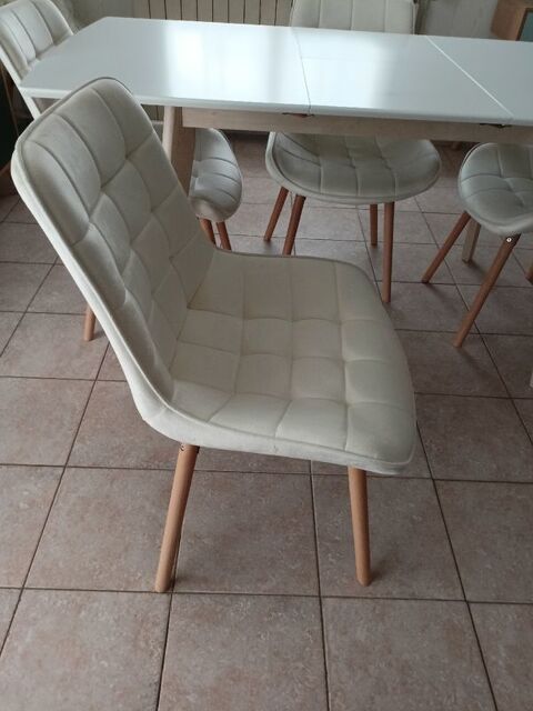 4 Chaises velours scandinaves 190 Les Forges (88)