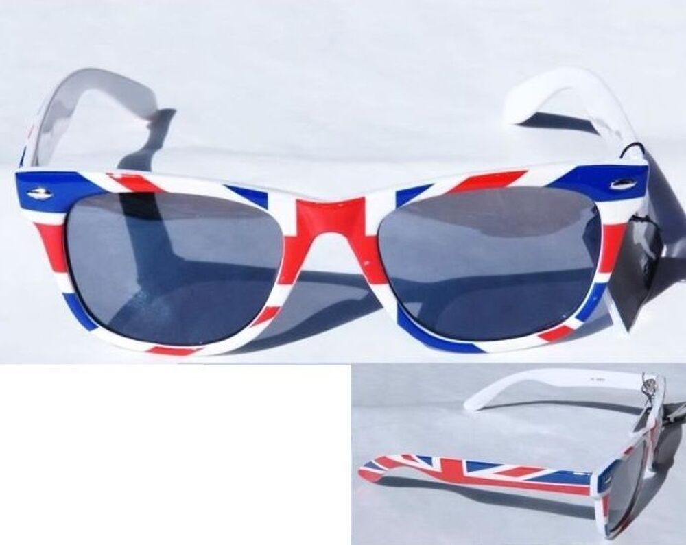 Lunettes de soleil monture drapeau Anglais Bijoux et montres