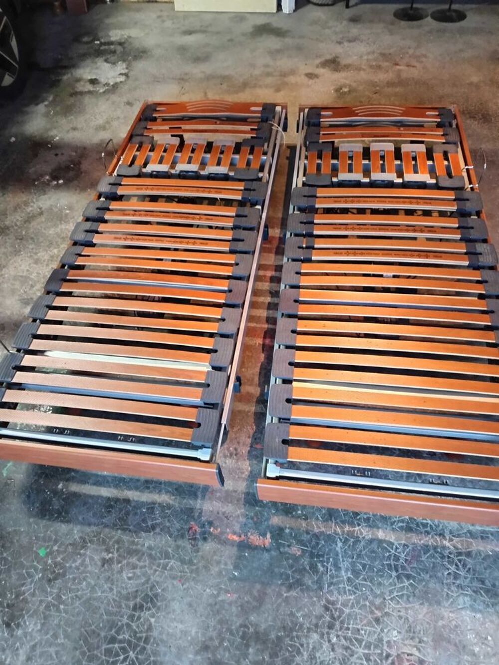 Ensemble de 2 sommiers &eacute;lectriques Meubles