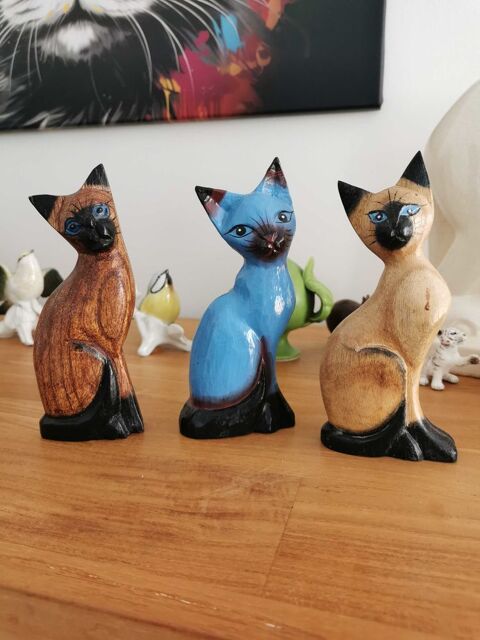 3 petits chats en bois 6 Mrignac (33)