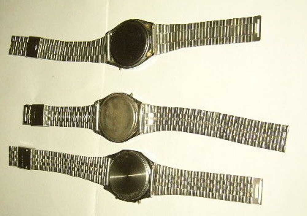 2 montres bracelet acier inox quartz marque Turbo et Any Bijoux et montres