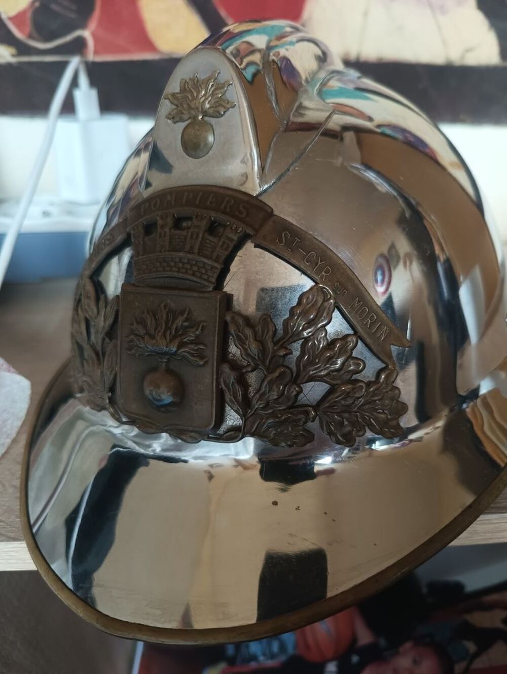 Casque pompier ancien 