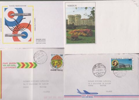 Lot de 44 enveloppes de collection + 4 mini-calendriers 8 Ervy-le-Ch�tel (10)