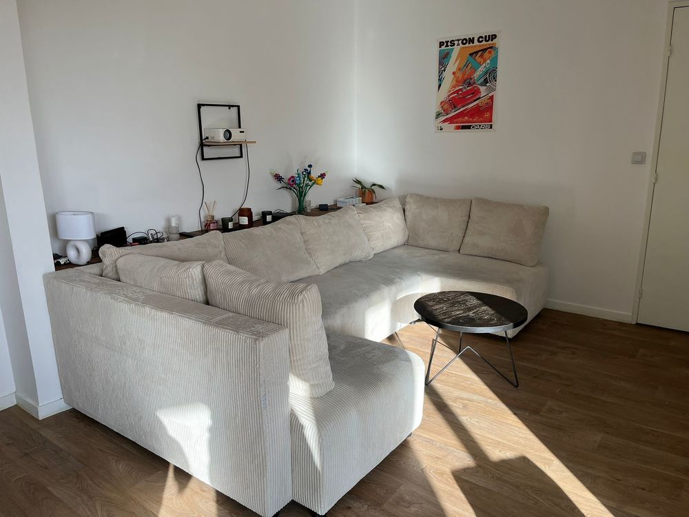 Canap&eacute; d'angle ABEL 5 places Conforama - convertible Meubles