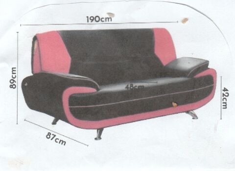 canap� original bicolore jamais utilis� ou �changer 170 Honfleur (14)