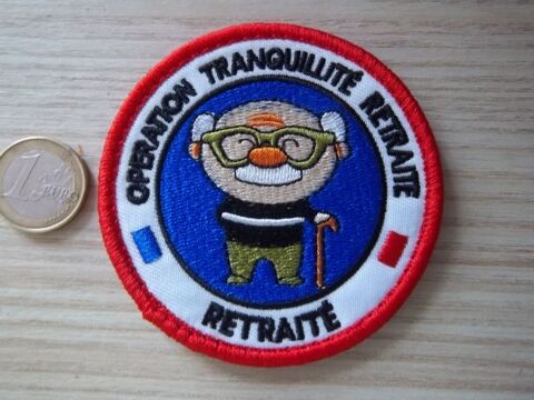 écusson humour retraité  insigne collection vintage patch 6 Valognes (50)