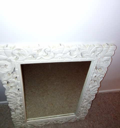 Miroir blanc 60 x 80 cm Audincourt (25)