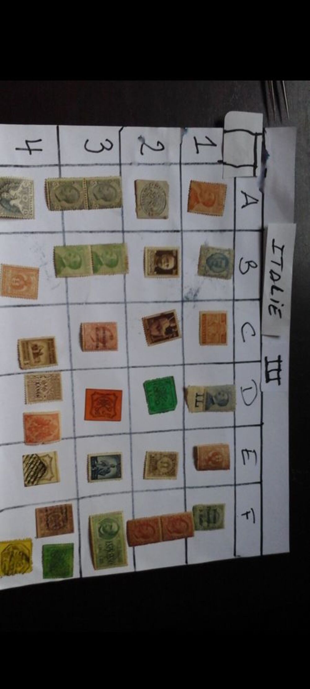 d'anciens timbres 