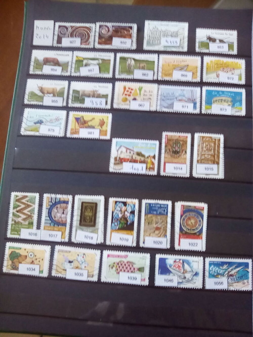 Timbres de France oblit&eacute;r&eacute;s 2012 , 2013 et 2014 