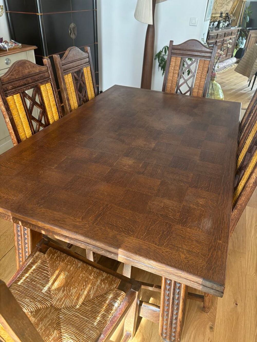SALLE A MANGER RUSTIQUE 6 CHAISES Meubles