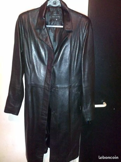 trs beau manteau en cuir femme 60 Villeneuve-le-Roi (94)