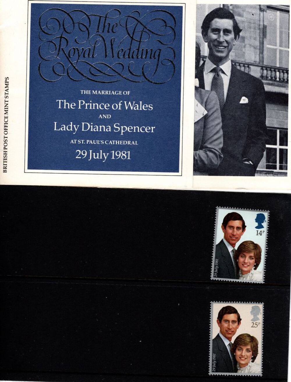 BLOC 2 TIMBRES &quot;ROYAL WEDDING - LADY DI &amp; CHARLES III&quot; 1981 