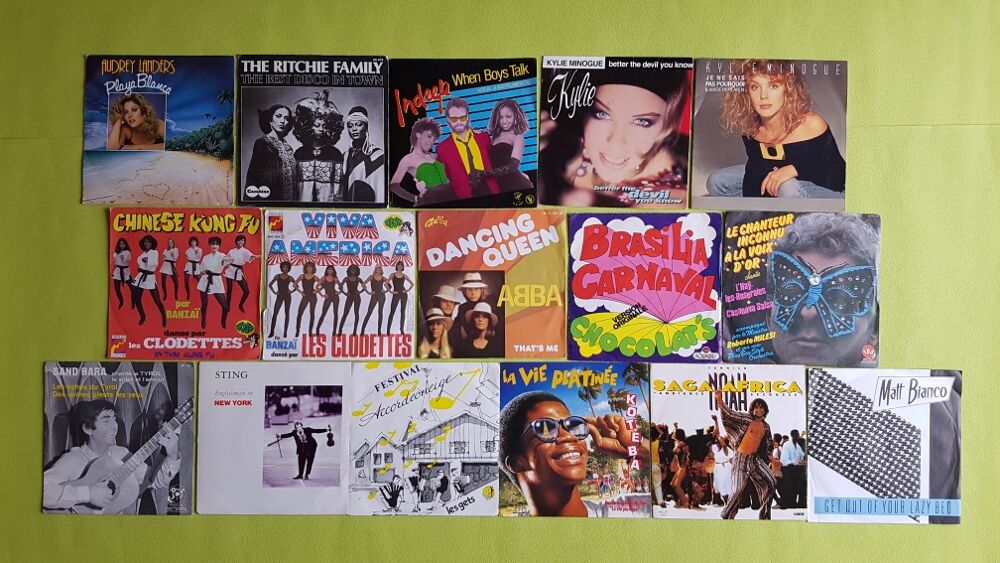 LES 45T PHOTO 27 CD et vinyles