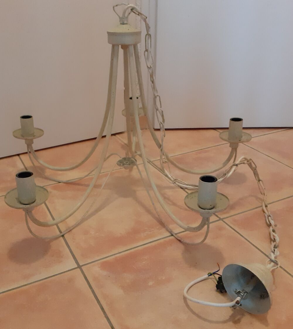 Lustre classique 5 ampoules type E14 Décoration