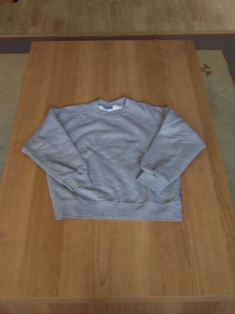 Sweat col rond, DECATHLON, Gris chiné, 6 ans, TBE 3 Bagnolet (93)