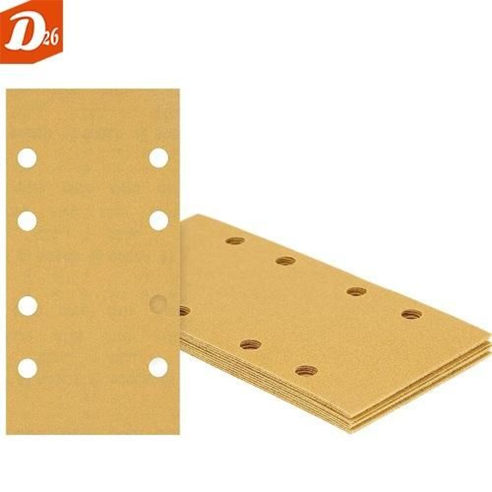   10 feuilles abrasives BOSCH 93x230mm 8 Trous Grain G120 P120 
