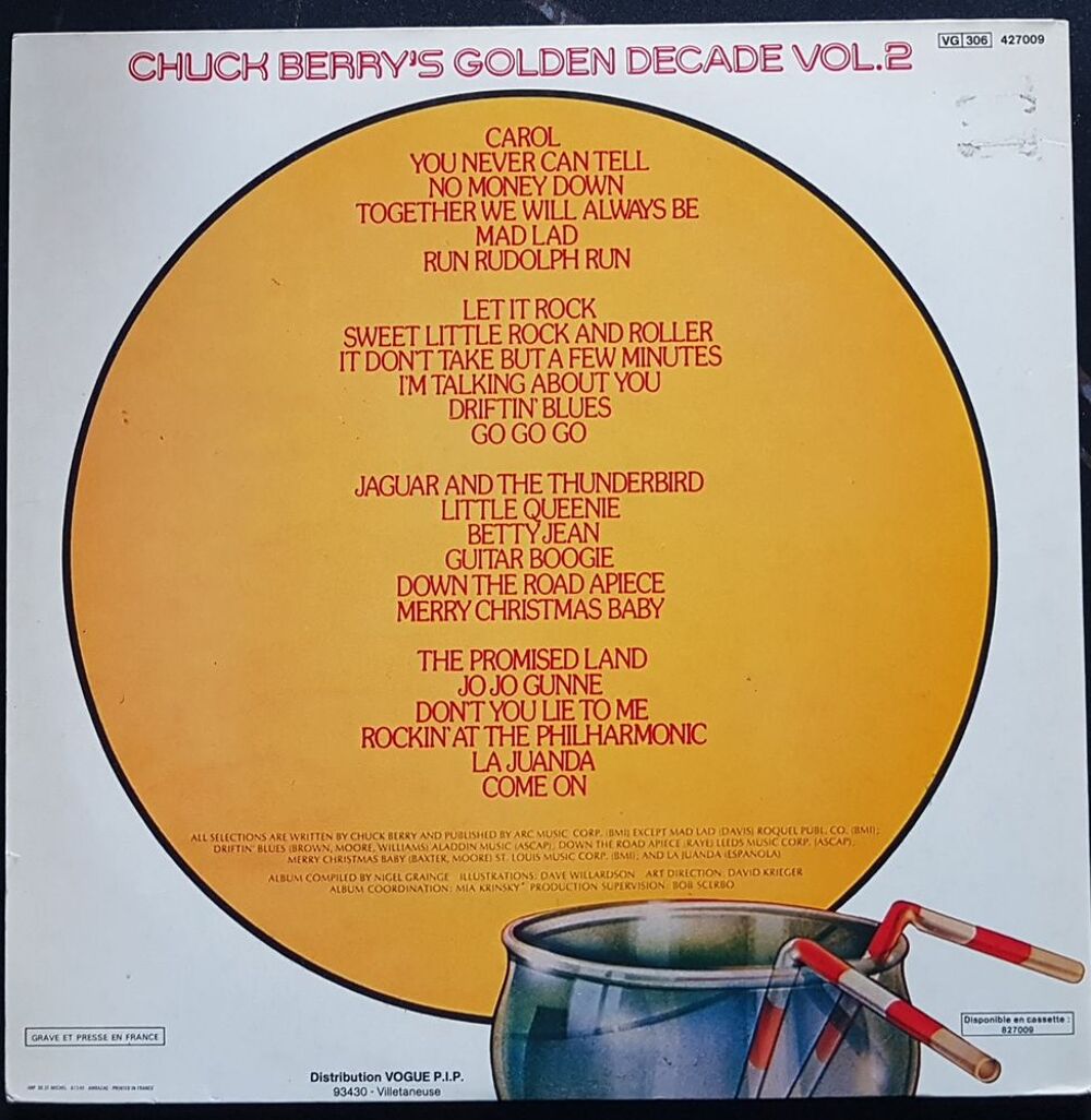 33T x 2 Chuck Berry's Golden Decade Vol. 2 CD et vinyles