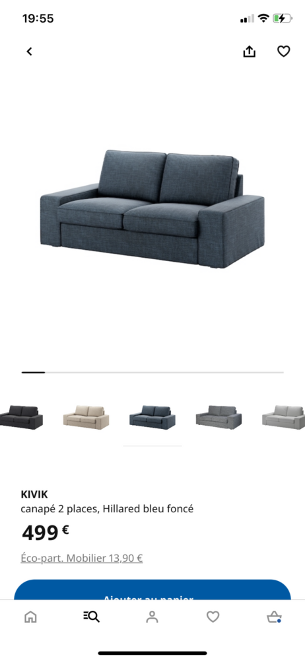 Canap&eacute; ikea kivik 2 places Meubles