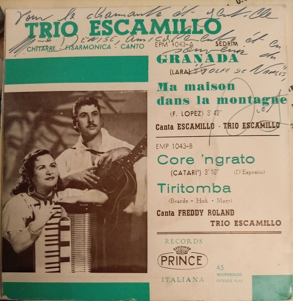 TRIO ESCAMILLO / 3 X DISQUES VYNIL 45 TOURS/ CD et vinyles